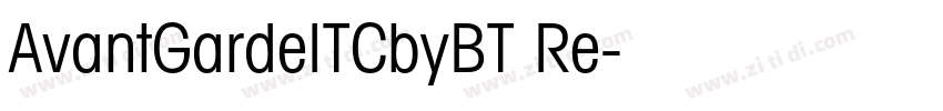AvantGardeITCbyBT Re字体转换